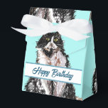 Caixinha De Lembrancinhas Tuxedo Cat Black White Cats Birday Cake<br><div class="desc">Tuxedo Cat Black White Cats Birthday Turquoise Cake Box. Um produto glorioso feito de minhas pinturas de aquarela originais.</div>