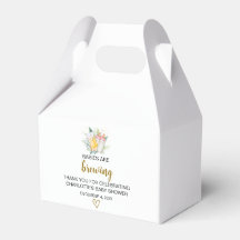 Twin Girls Chá de fraldas Gable Box