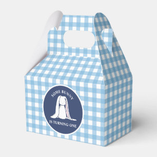 Caixinha De Lembrancinhas Um coelhinho azul de Gingham