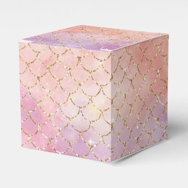 Caixinha De Lembrancinhas Um Design da série Mermaid Galaxy 12 (Frente)