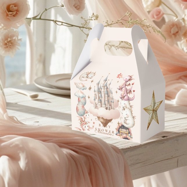 Caixinha De Lembrancinhas Um Dragão Pequeno está no Caminho Chá de fraldas (Criador carregado)