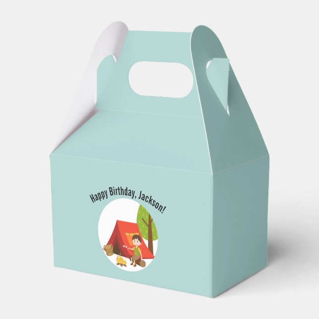 Caixinha De Lembrancinhas Um Feliz Camponês Primeiro Aniversário Tent Outdoo (Frente)