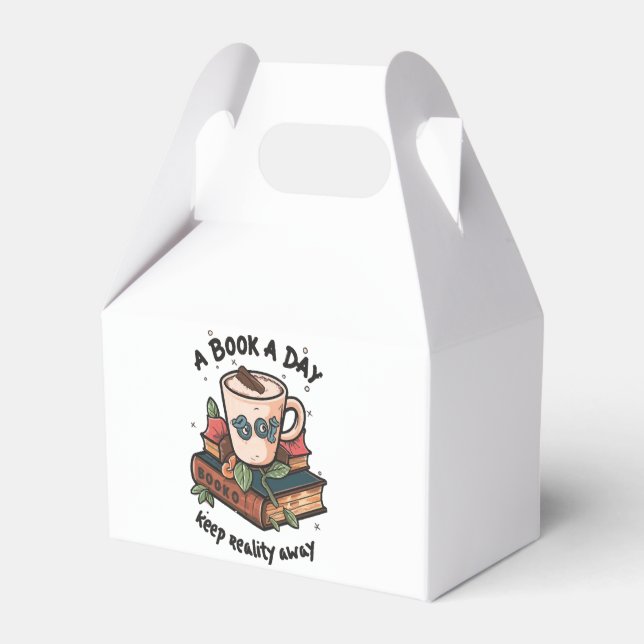 Caixinha De Lembrancinhas Um livro por dia mantém a Realidade longe (Frente)