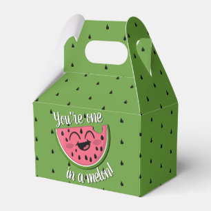 Caixinha De Lembrancinhas Um no Melon Watermelon Girly Primeiro Aniversário