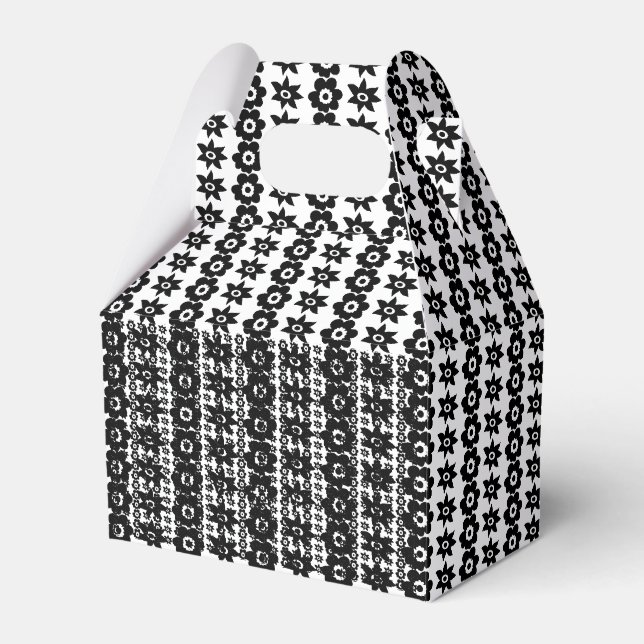 Caixinha De Lembrancinhas Um padrão repetitivo de círculos interconectados e (Frente)