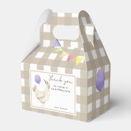 Caixinha De Lembrancinhas Um Pintinho Primeiro aniversário Obrigado