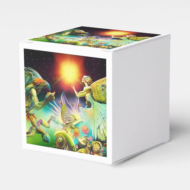 Caixinha De Lembrancinhas Um Tempo de Pintura de Óleo Recompensa (Frente)