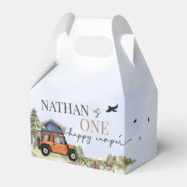 Caixinha De Lembrancinhas Uma Etiqueta de Favor de Aniversário Feliz Acampad