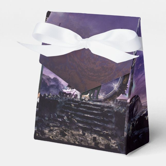 Caixinha De Lembrancinhas Uma fada e um lobo escuro (Frente)