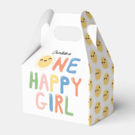 Caixinha De Lembrancinhas Uma Garota Feliz Aniversário Convidar Sol primeiro