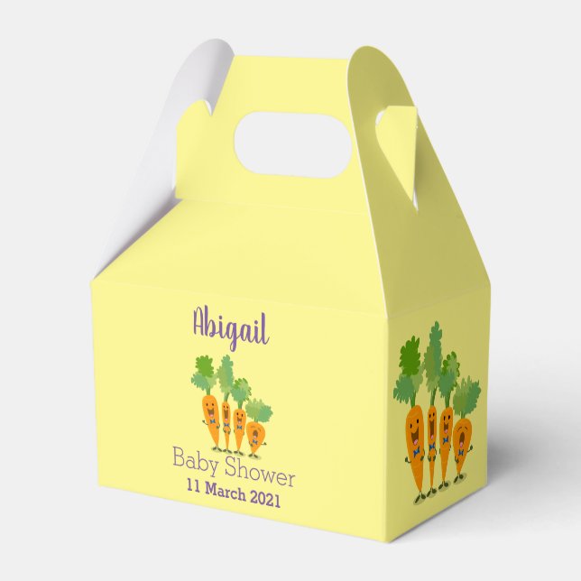 Caixinha De Lembrancinhas Uma ilustração de desenho animado do quarteto de c (Frente)