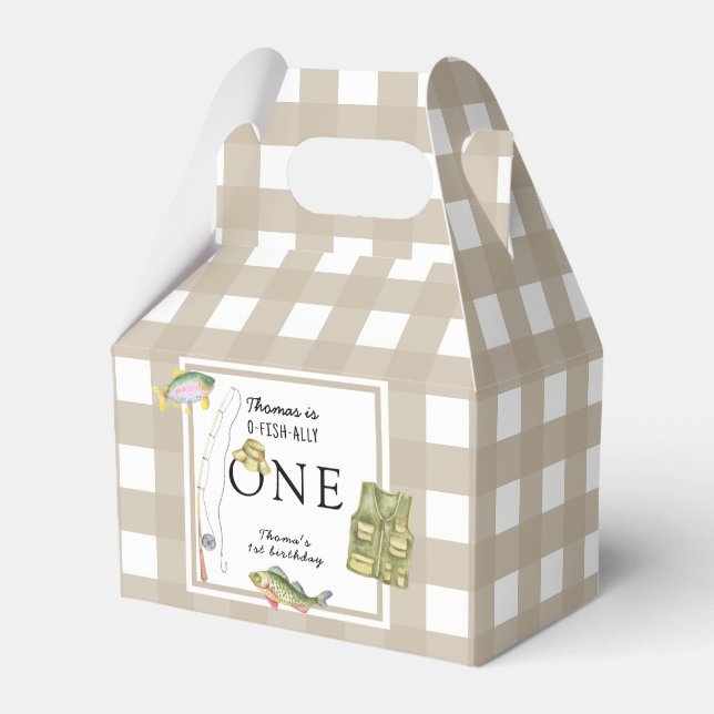 Caixinha De Lembrancinhas Uma pequena Festa de aniversário do pescador (Frente)