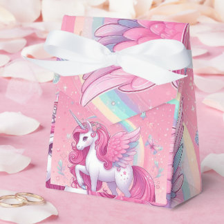 Caixinha De Lembrancinhas unicórnio rosa