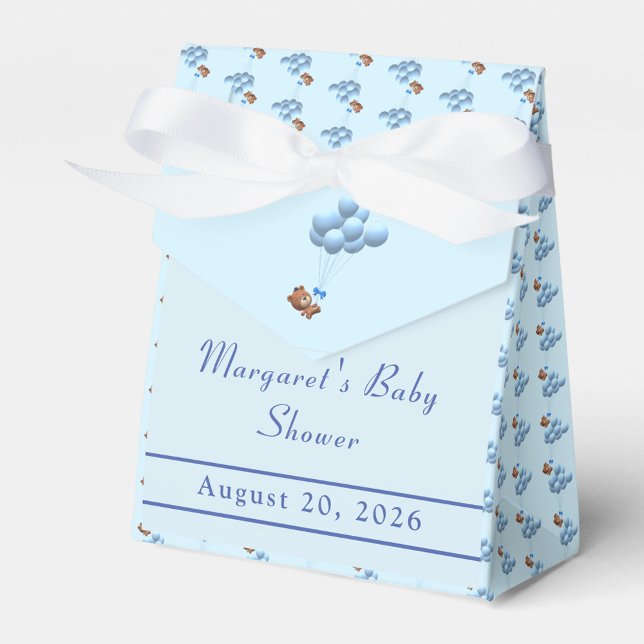 Caixinha De Lembrancinhas Urso Bonito e Rapaz Balões (Criador carregado)