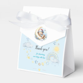 Caixinha De Lembrancinhas Urso de pelúcia adorável com sono no Chá de fralda