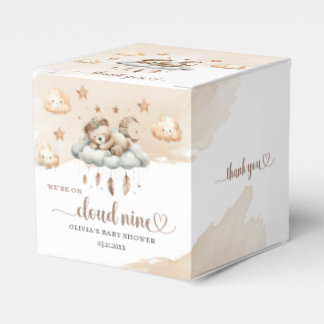 Caixinha De Lembrancinhas Urso de pelúcia castanho-claro-d-água;