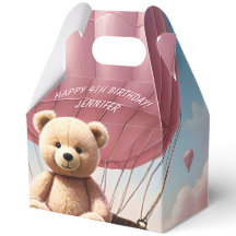 Urso de Teddy e Balões de Ar Quente