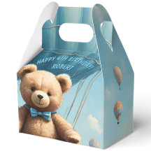 Urso de Teddy e Balões de Ar Quente