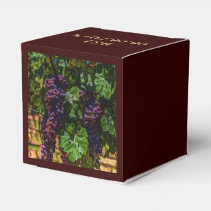 Caixinha De Lembrancinhas Uvas ensolaradas do vinhedo de Toscânia da vinha