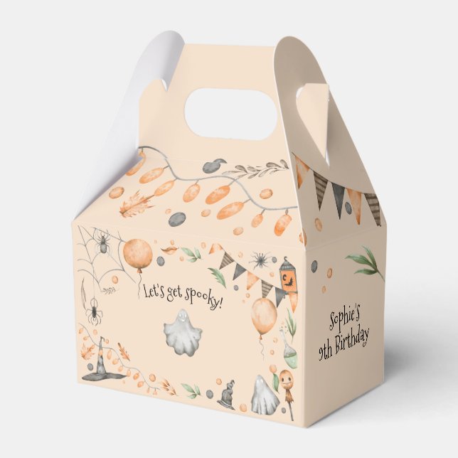 Caixinha De Lembrancinhas Vamos fica assustado! Festa de aniversário de cria (Frente)