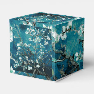 Caixinha De Lembrancinhas Van Gogh Almond Blossoms Dark Teal
