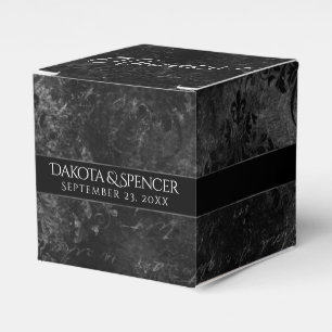 Caixinha De Lembrancinhas Velvety Onyx Damask   Vampiro Negro Grunge Barroco