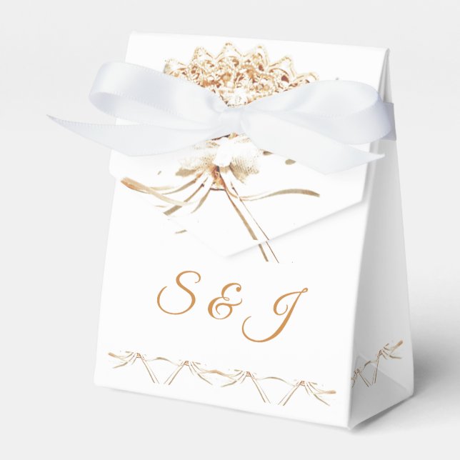 Caixinha De Lembrancinhas Ventilador Vitoriano Monograma (Frente)