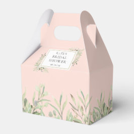 Caixinha De Lembrancinhas Verde-Chá de panela elegante deixa cor-de-rosa esb