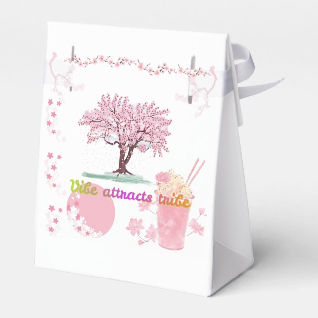 Caixinha De Lembrancinhas Vibe Attracts Tribe (Verso)