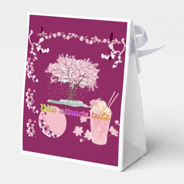 Caixinha De Lembrancinhas Vibe Attracts Tribe wine (Verso)