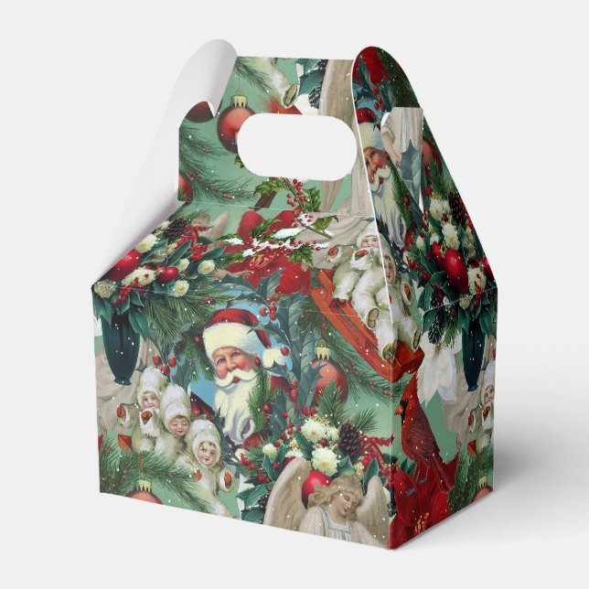 Caixinha De Lembrancinhas Victorian Christmas Portrait (Frente)