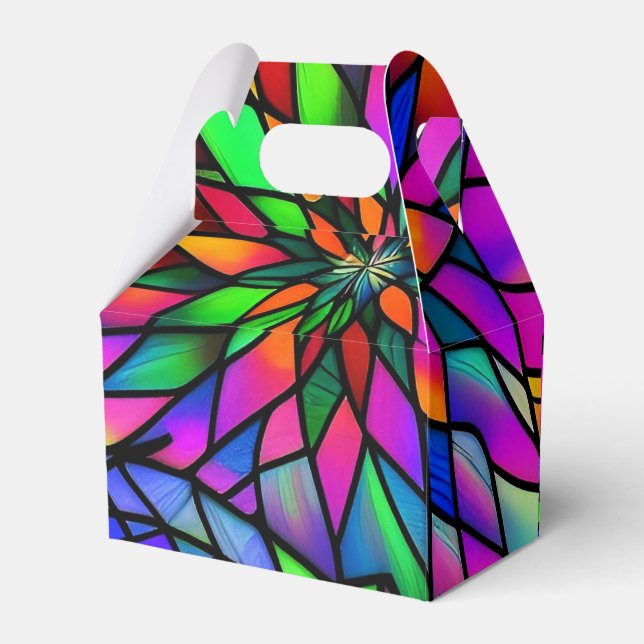 Caixinha De Lembrancinhas Vidro Estido Faux Gable (Verso)