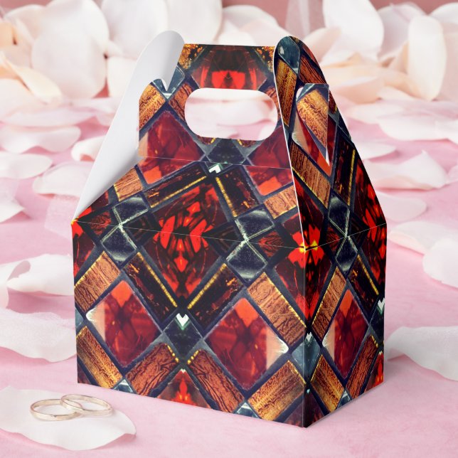 Caixinha De Lembrancinhas Vidro Retido (Casamento)