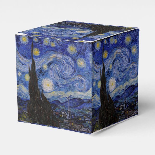 Caixinha De Lembrancinhas Vincent Van Gogh - A noite de Starry (Frente)