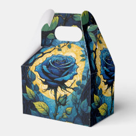 Caixinha De Lembrancinhas Vinhas de Rosa Azul 3 Gable