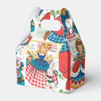 Caixinha De Lembrancinhas Vintage Alice / Capuchos Vermelhos / Cachinhos Dou