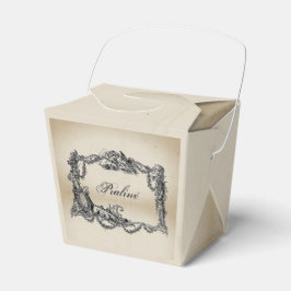 Caixinha De Lembrancinhas Vintage - Baroque Shabby - chic - Praliné