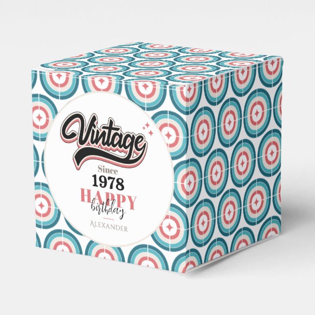 Caixinha De Lembrancinhas Vintage desde - 1978 (Frente)