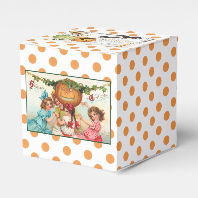 Caixinha De Lembrancinhas Vintage Halloween Candy Box (Frente)