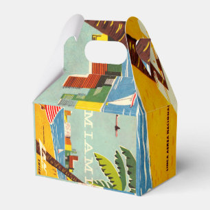 Caixinha De Lembrancinhas Vintage Miami Favor Box