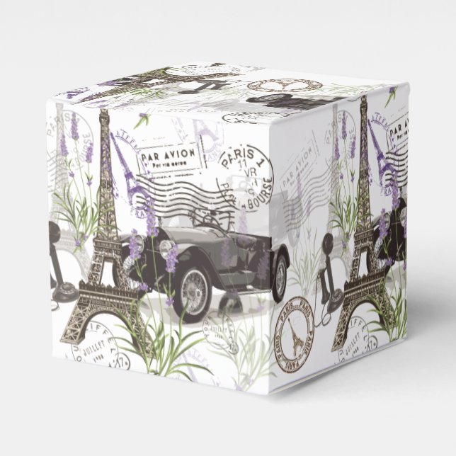 Caixinha De Lembrancinhas Vintage Paris (Frente)