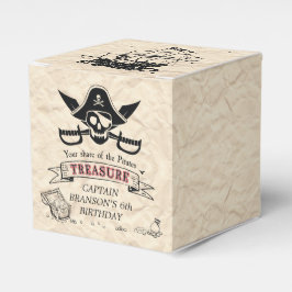 Caixinha De Lembrancinhas Vintage Pirate Treasure Map Obrigado