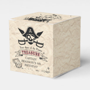 Caixinha De Lembrancinhas Vintage Pirate Treasure Map Obrigado