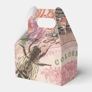 Caixinha De Lembrancinhas Vintage Queen Bee Linda Colagem de Meninas