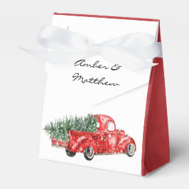 Caixinha De Lembrancinhas Vintage Red Truck Casa de Natal