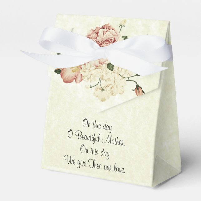 Caixinha De Lembrancinhas Vintage Religiosa Católica Bendada Virgem Maria (Frente)