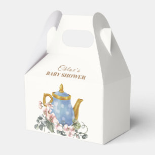 Caixinha De Lembrancinhas Vintage Wildflower Teapot Chá de fraldas