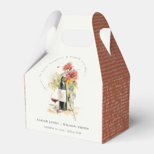 Caixinha De Lembrancinhas Viva, Casamento Floral Amarelo Vermelho