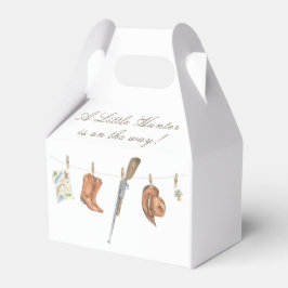 Caixinha De Lembrancinhas Watercolor Hunter Baby Shower