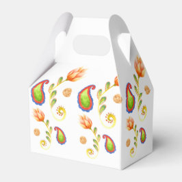 Caixinha De Lembrancinhas Watercolor Indian Paisley